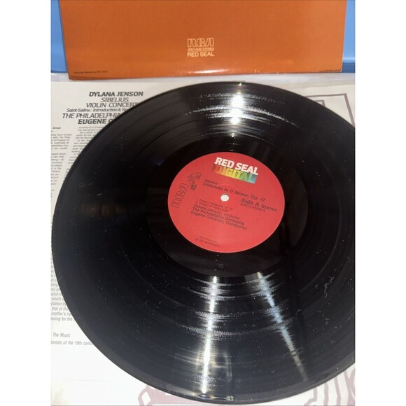 Sibelius: Violin Concerto Dylana Jenson, Ormandy LP Red Seal The Phil Orchestra - Picture 2 of 2